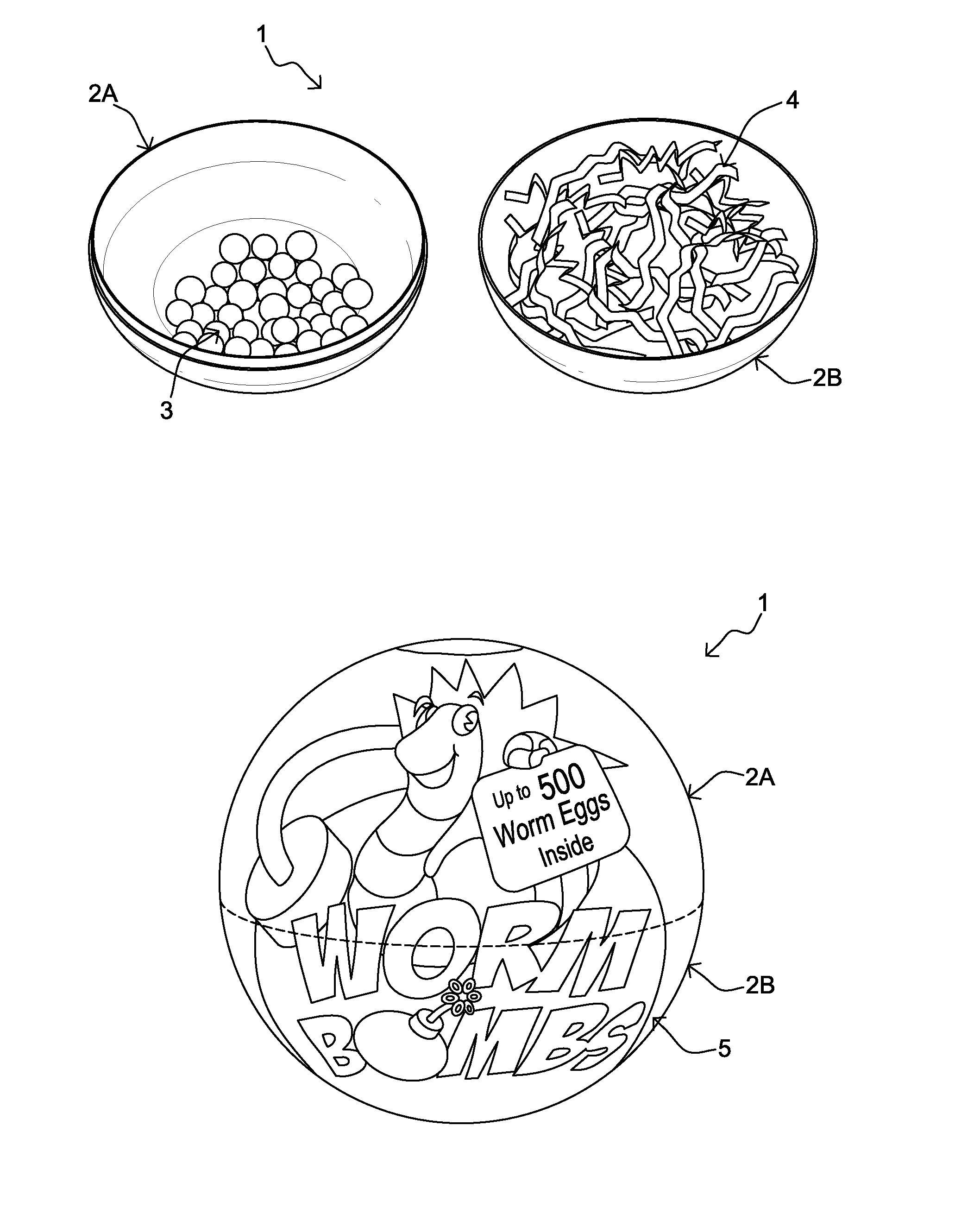 Biodegradable worm-egg-delivery system for soil enhancement and methods of use