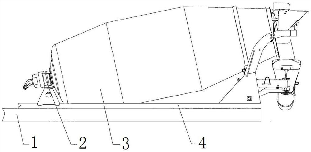 A concrete concrete truck and its continuous mixing automatic control method