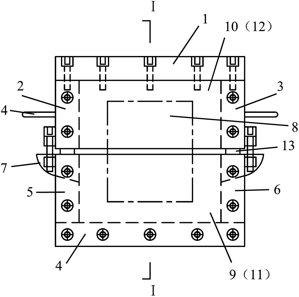 Shear test method of rock structural plane and its implementing device