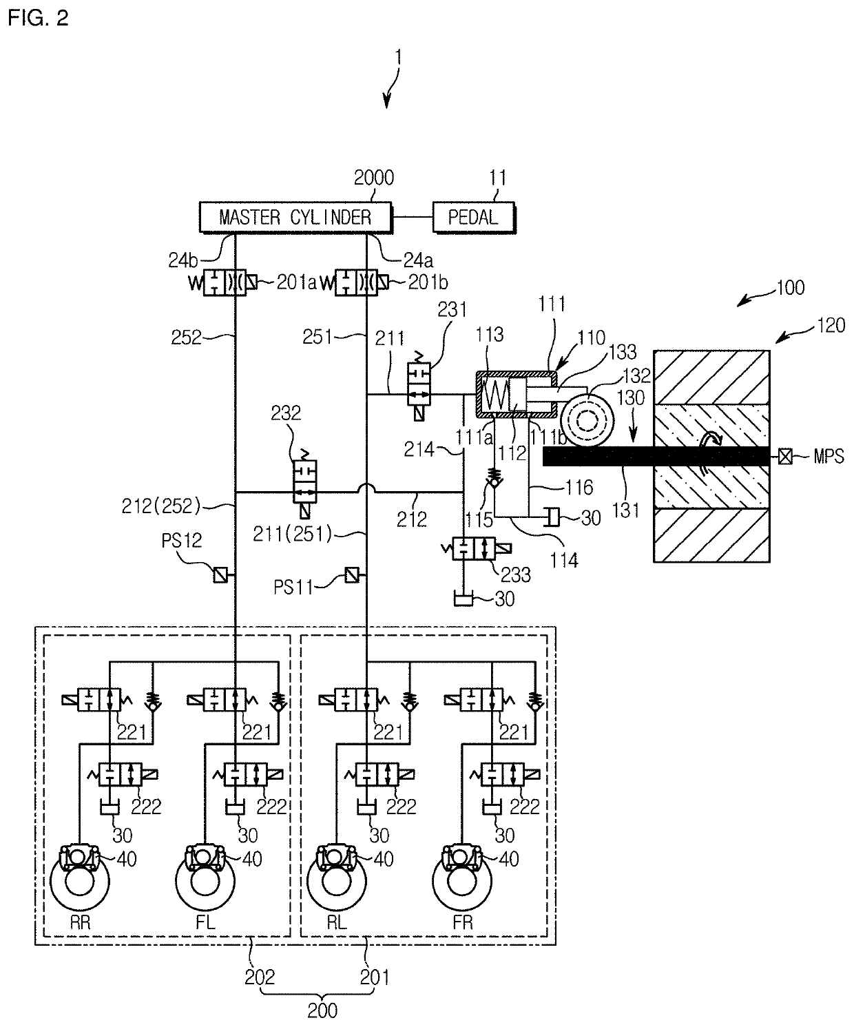 Electric brake system and method for controlling the same