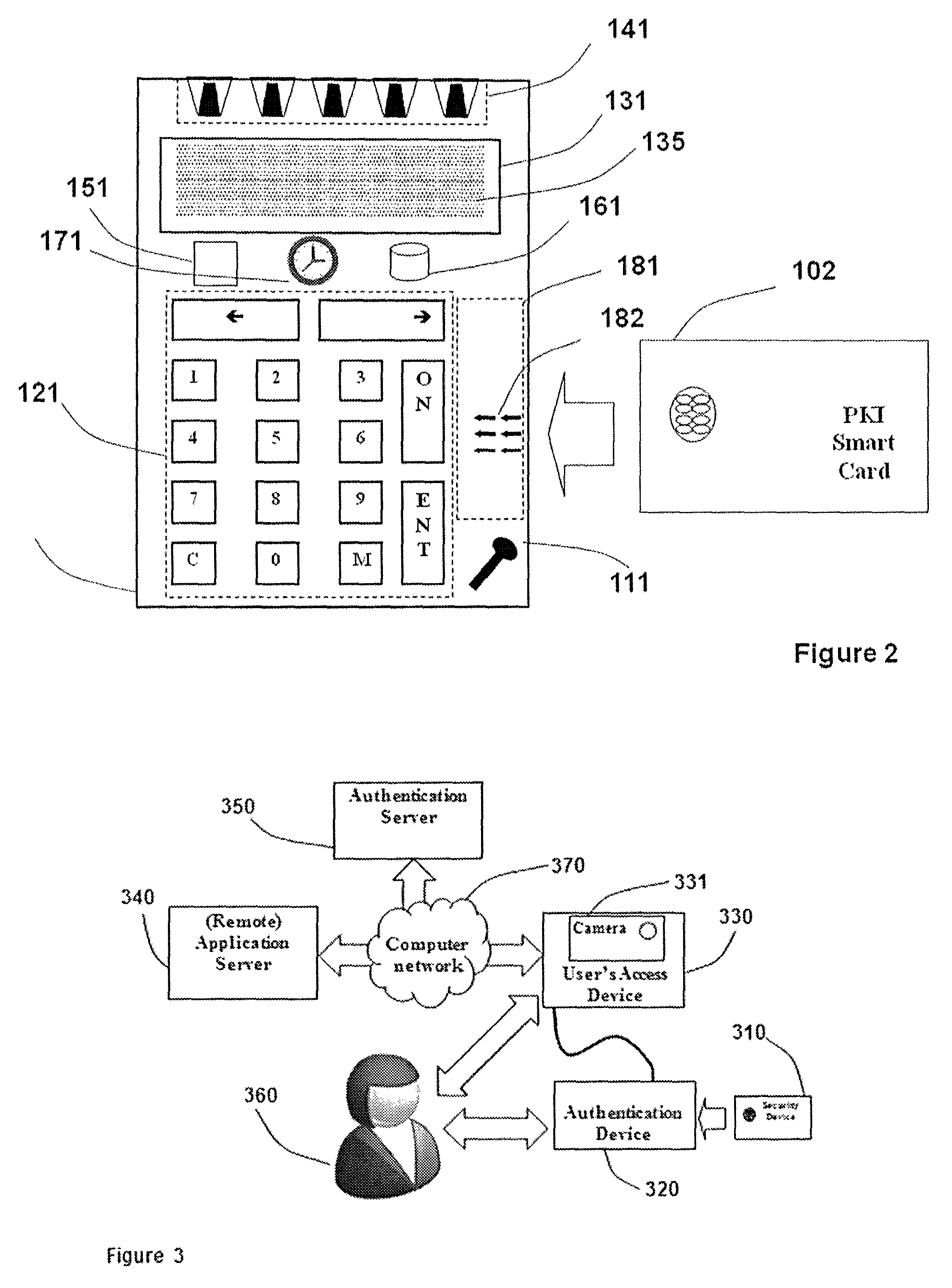 Strong authentication token with visual output of PKI signatures