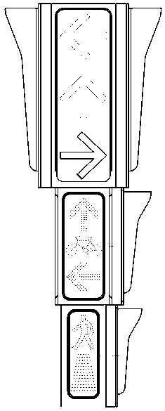 Planar intersection canalization traffic system