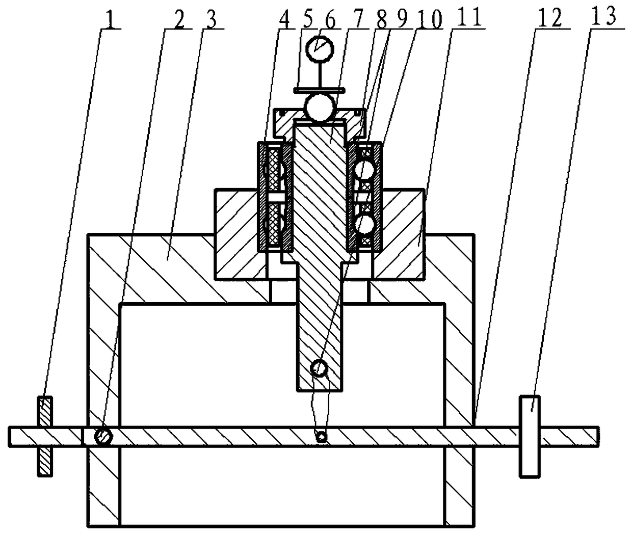 Axial deformation measurement tooling for dual-inner ring dual-row ball bearings