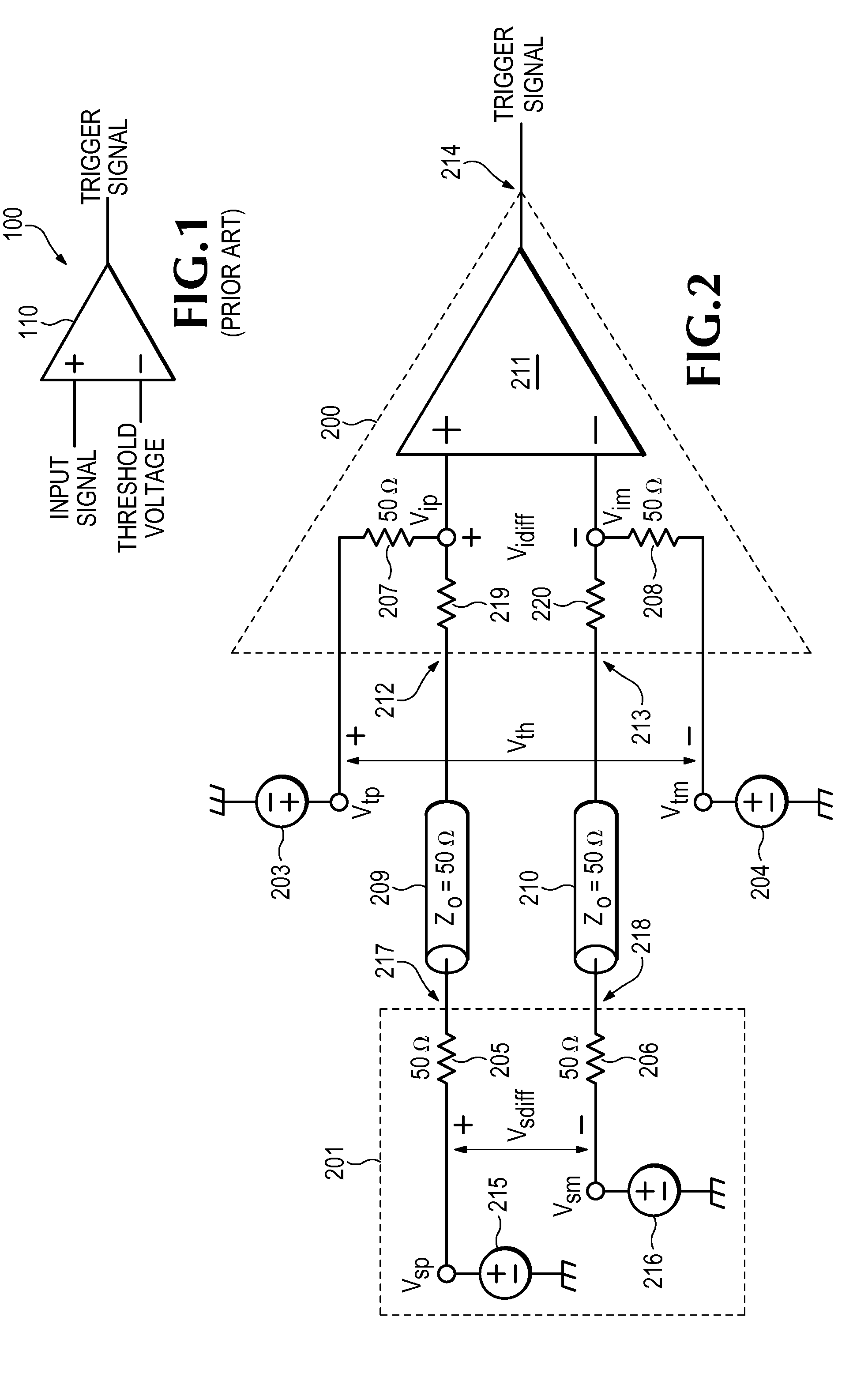 Generating a trigger from a differential signal