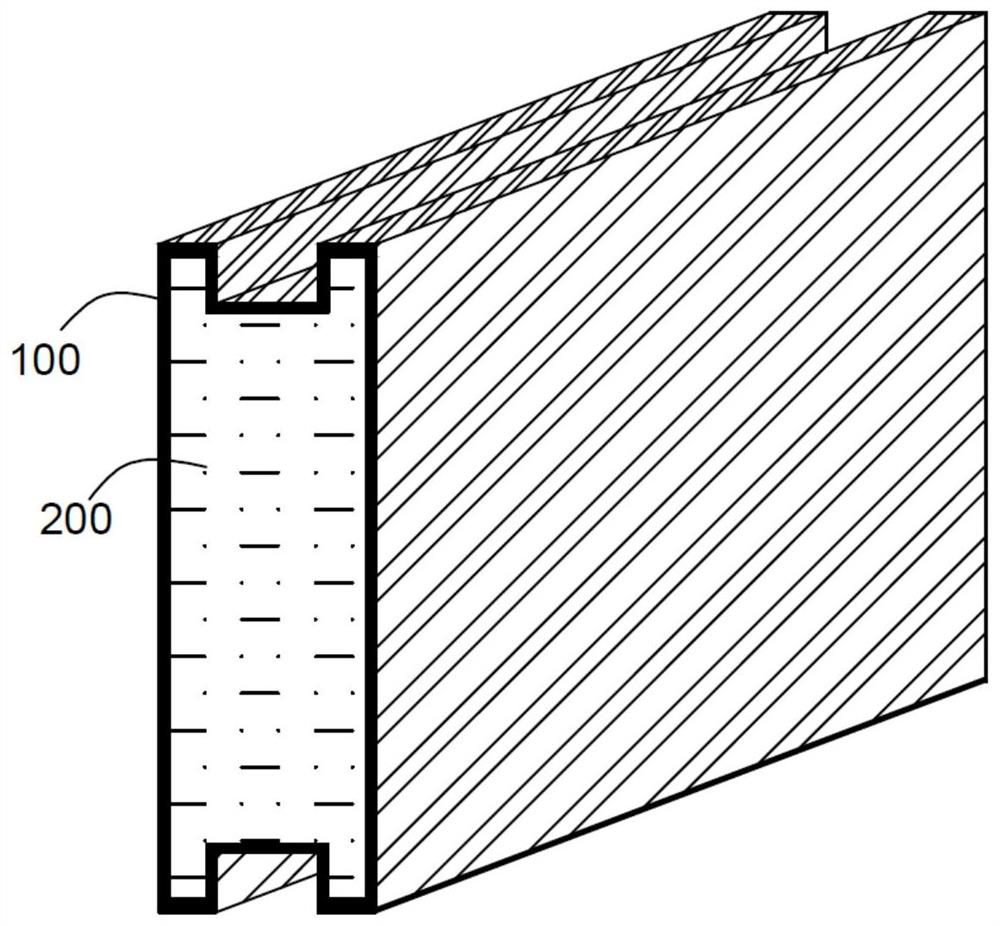 Production method of recombined bamboo-ardealite composite partition board