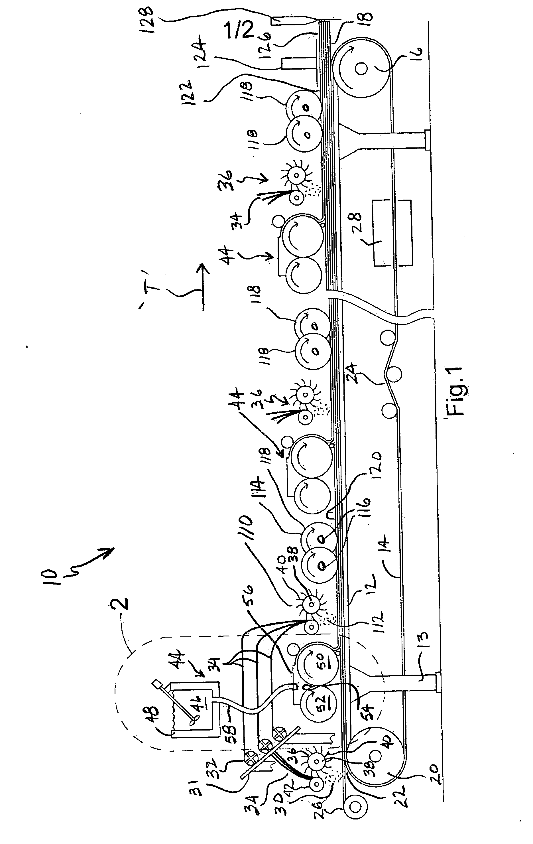 Slurry feed apparatus for fiber-reinforced structural cementitious panel production