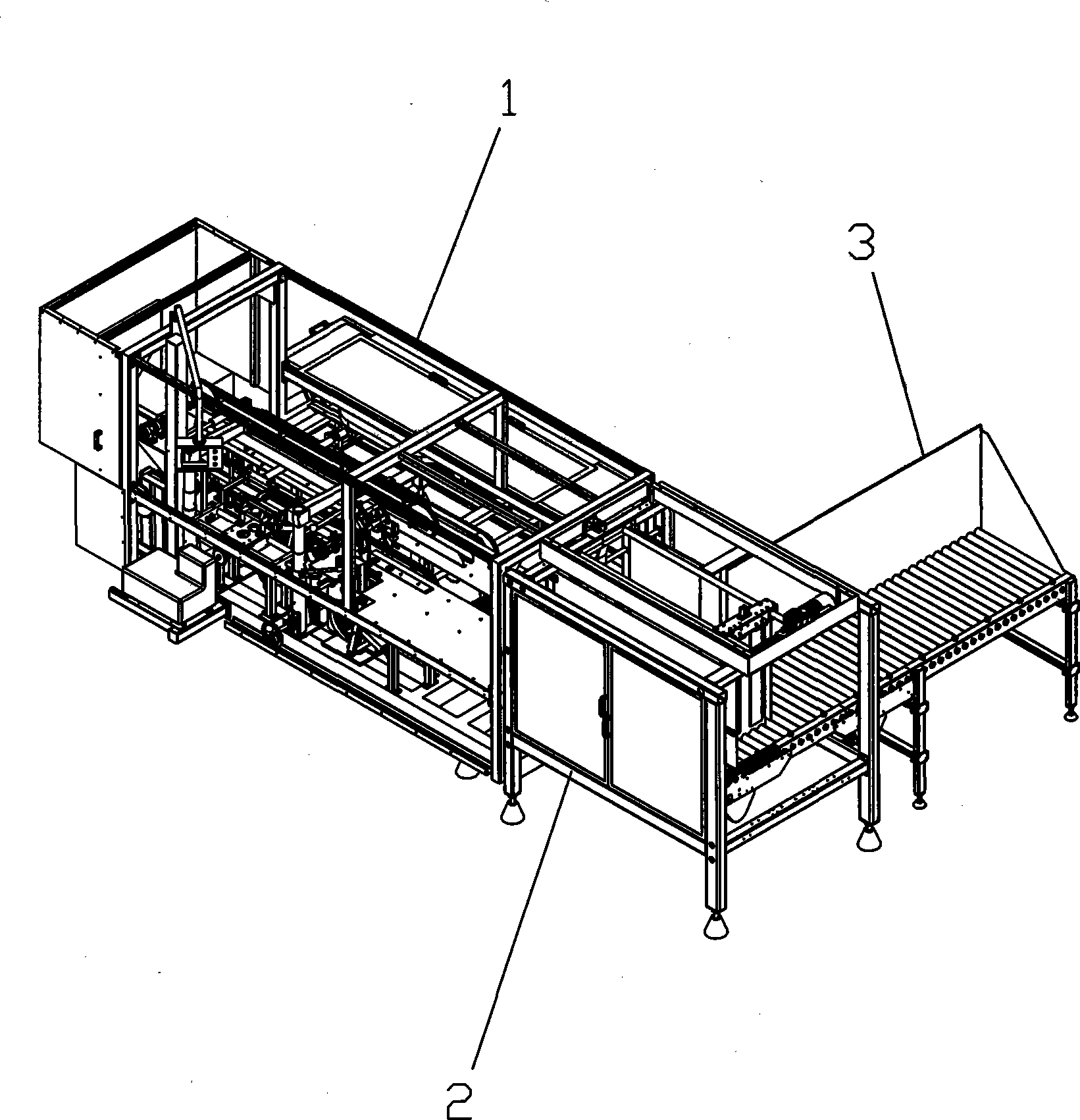 High-speed paper carton forming device