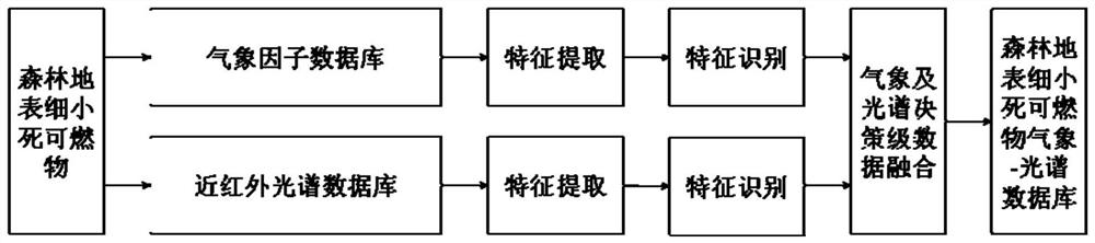 Forest ground surface fine dead combustible matter moisture content prediction method and device, electronic equipment and storage medium