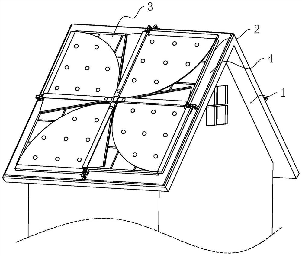 Solar building roof