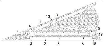 Municipal road design pavement slope structure