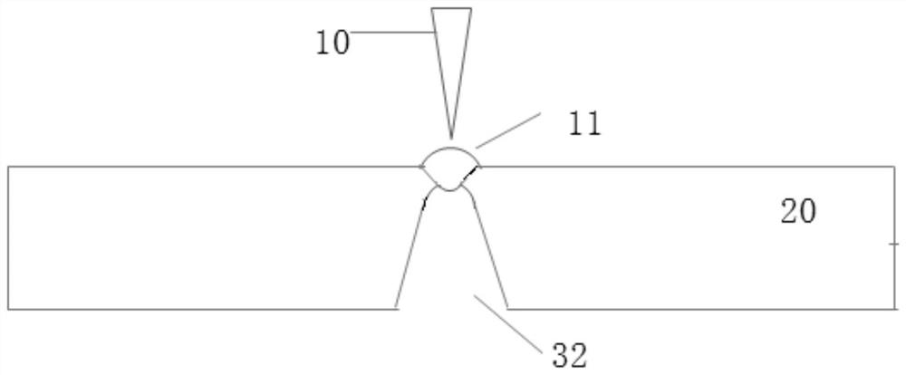 Welding method and device for medium-thickness aluminum alloy plate