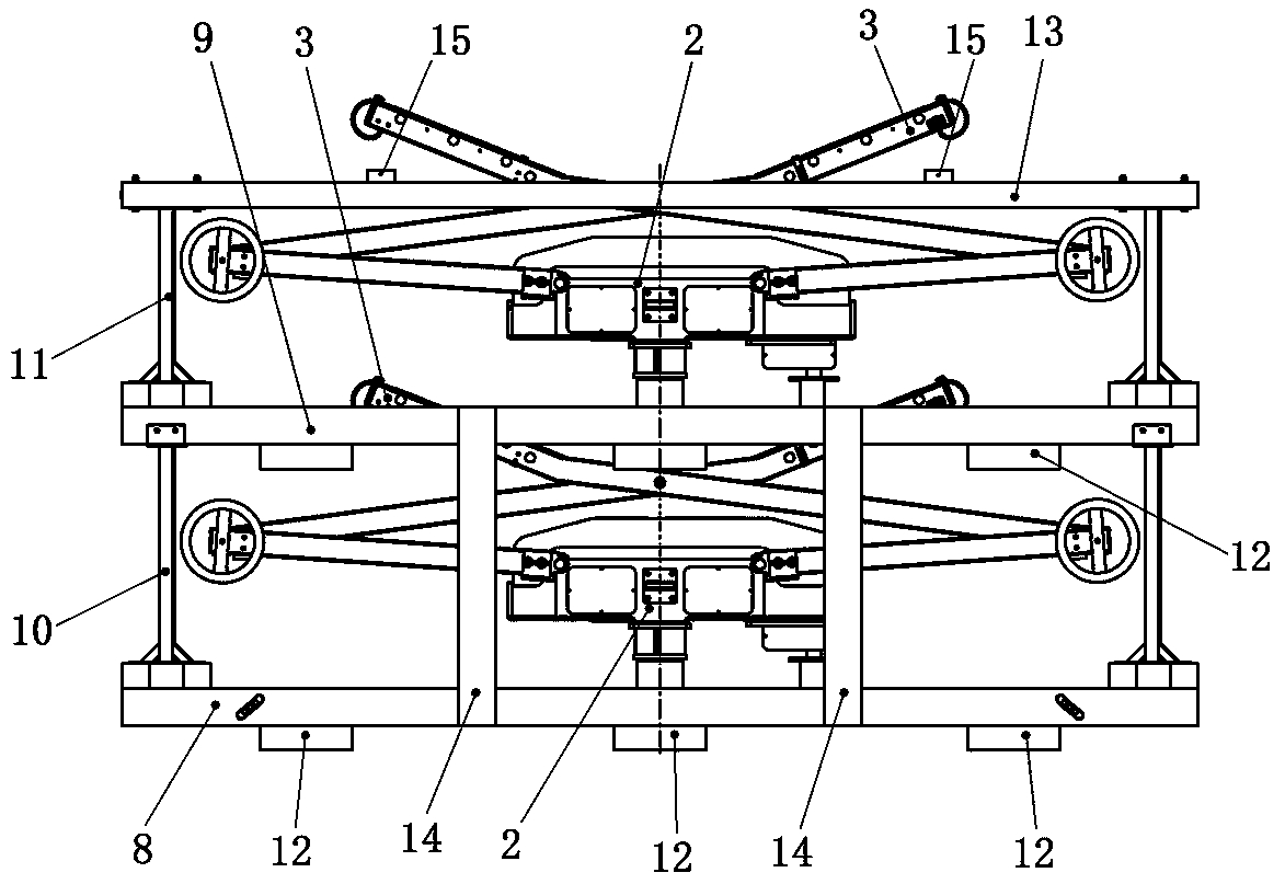 Scissor-type isolating switch packaging structure