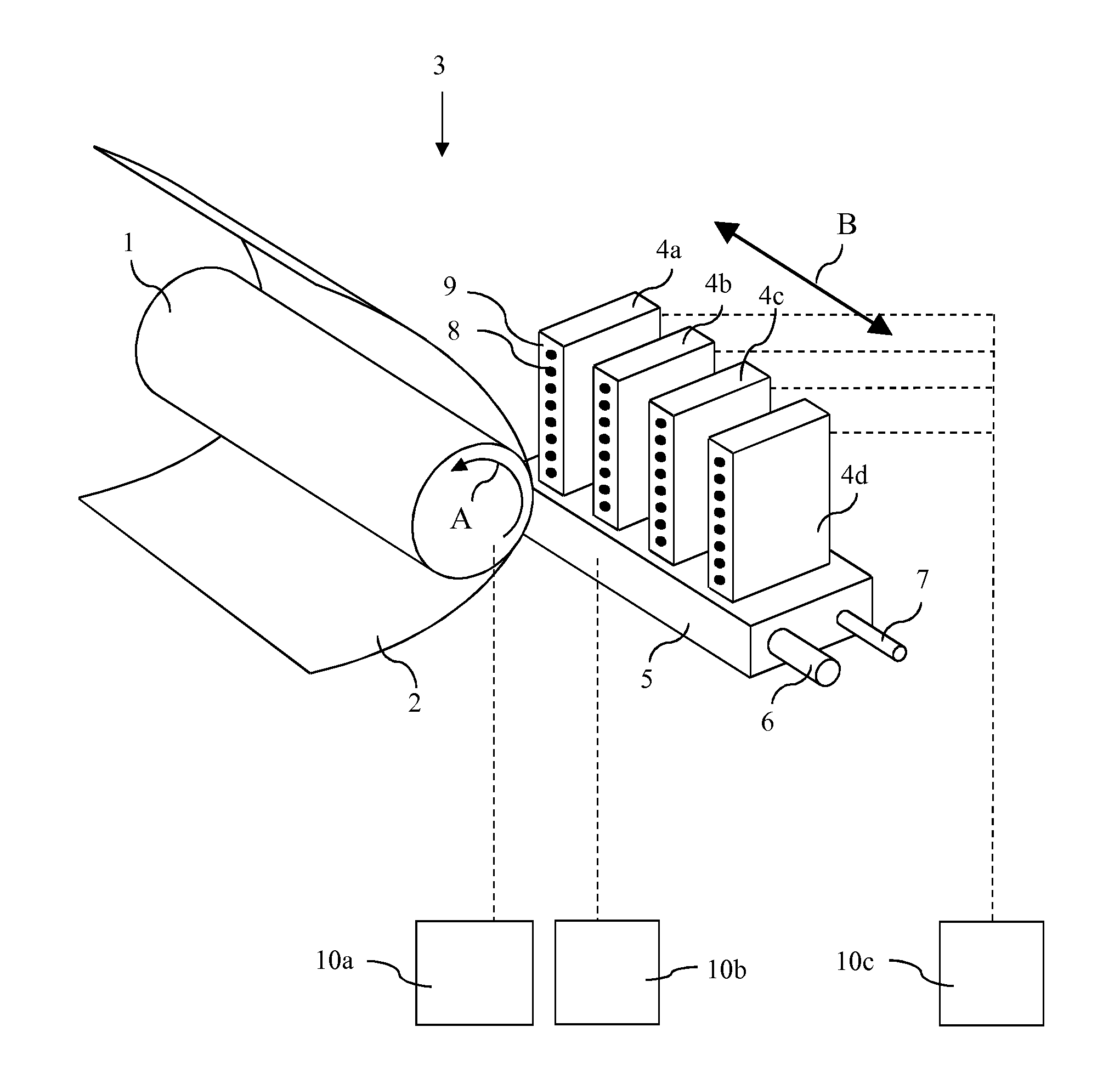 Method for establishing a maintenance time interval for a printing device