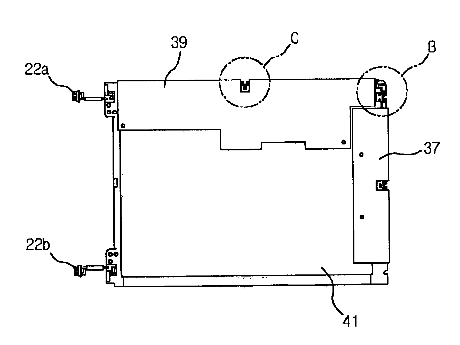 Mold frame structure of liquid crystal display