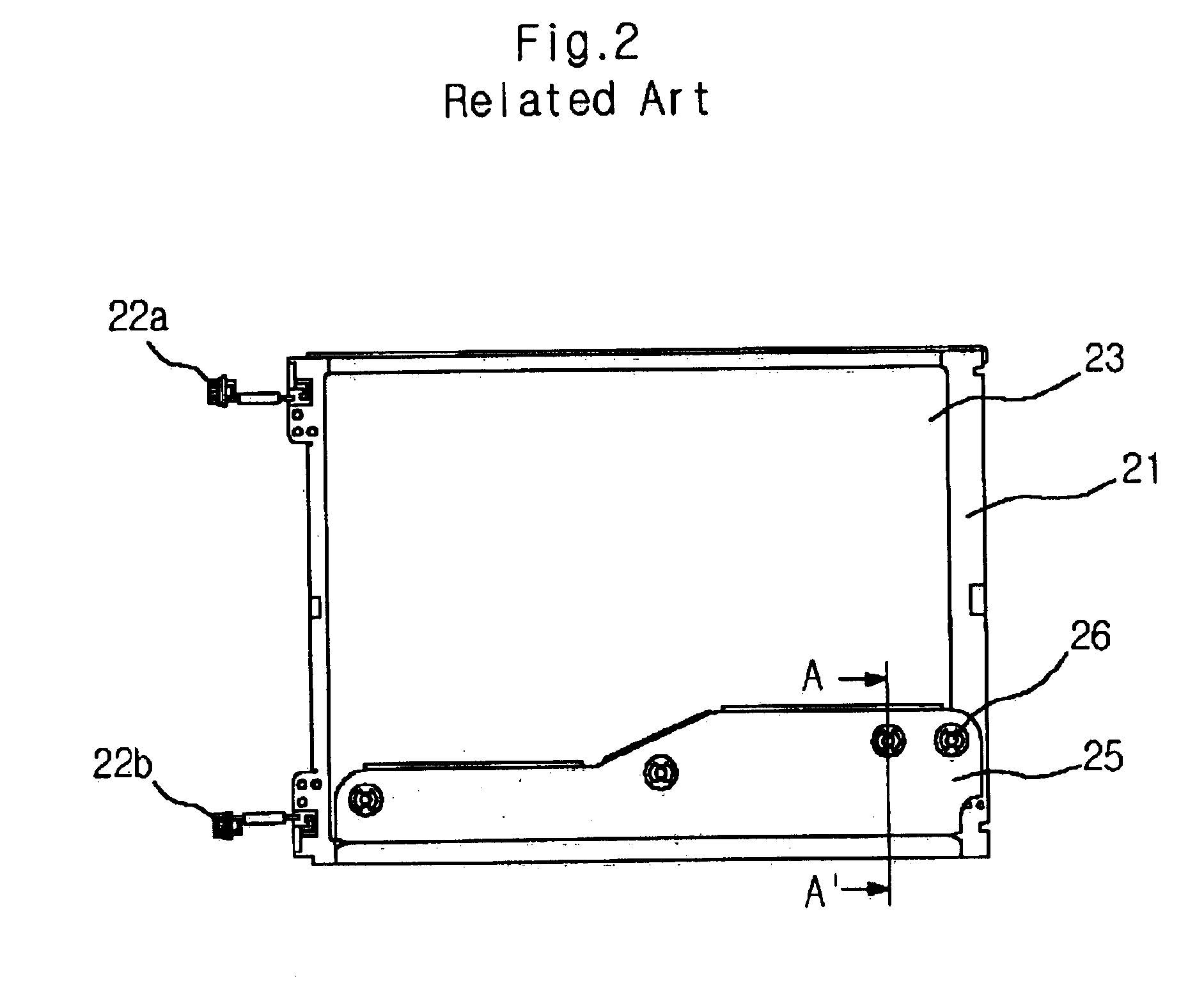 Mold frame structure of liquid crystal display