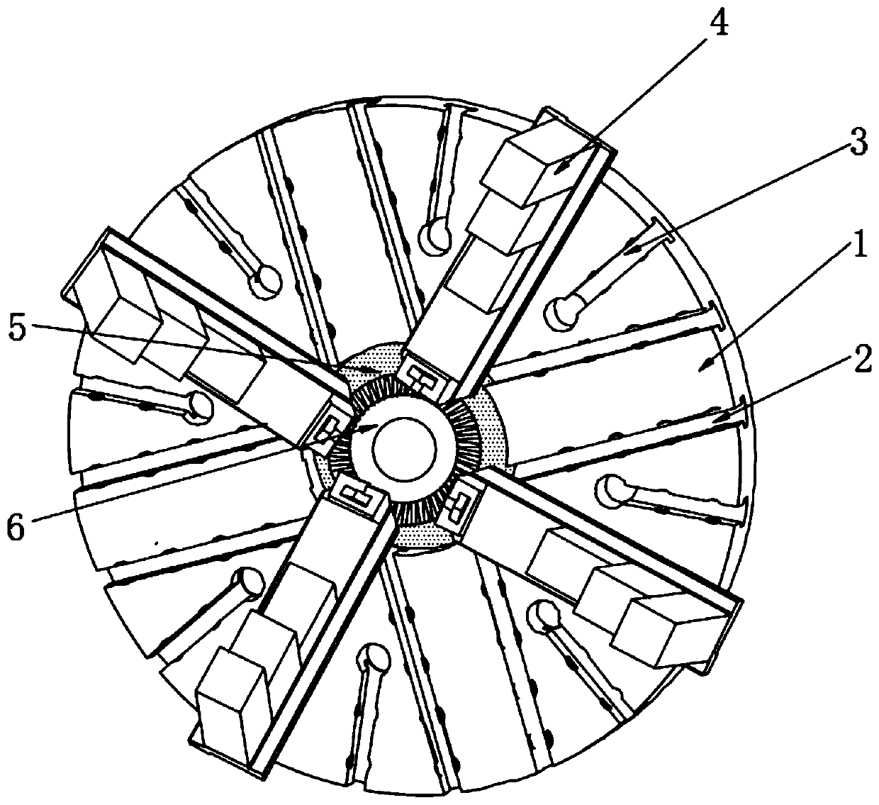 Four-jaw chuck clamp used for high-precision four-jaw chuck