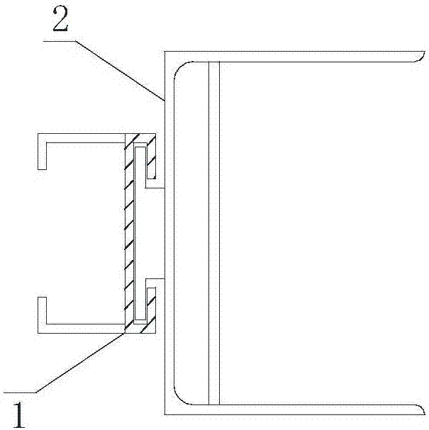 A flexible connection device and method for a masonry filling wall and a main frame