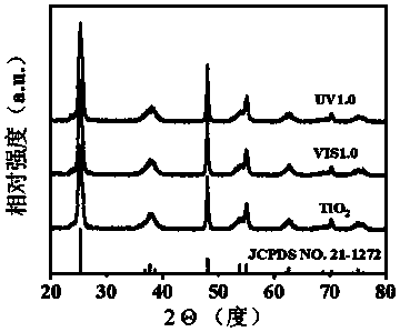 Chromium oxide loaded titanium dioxide photocatalyst as well as preparation method and application thereof
