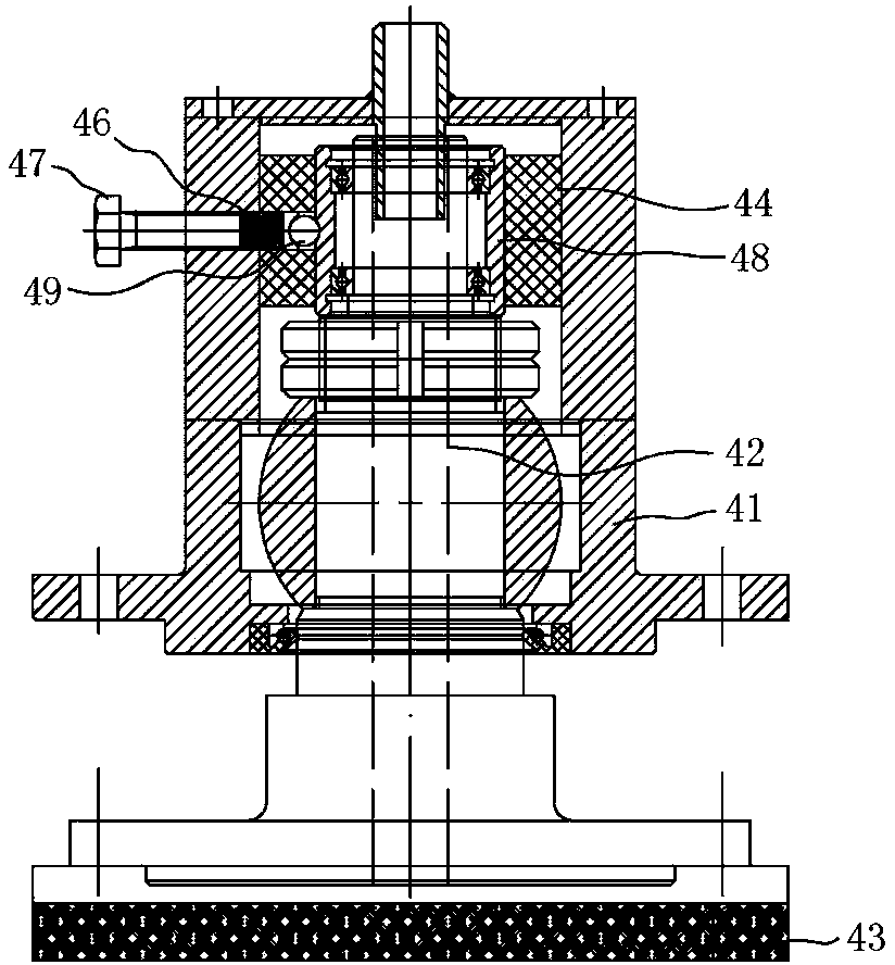 Stepless grinding and polishing device