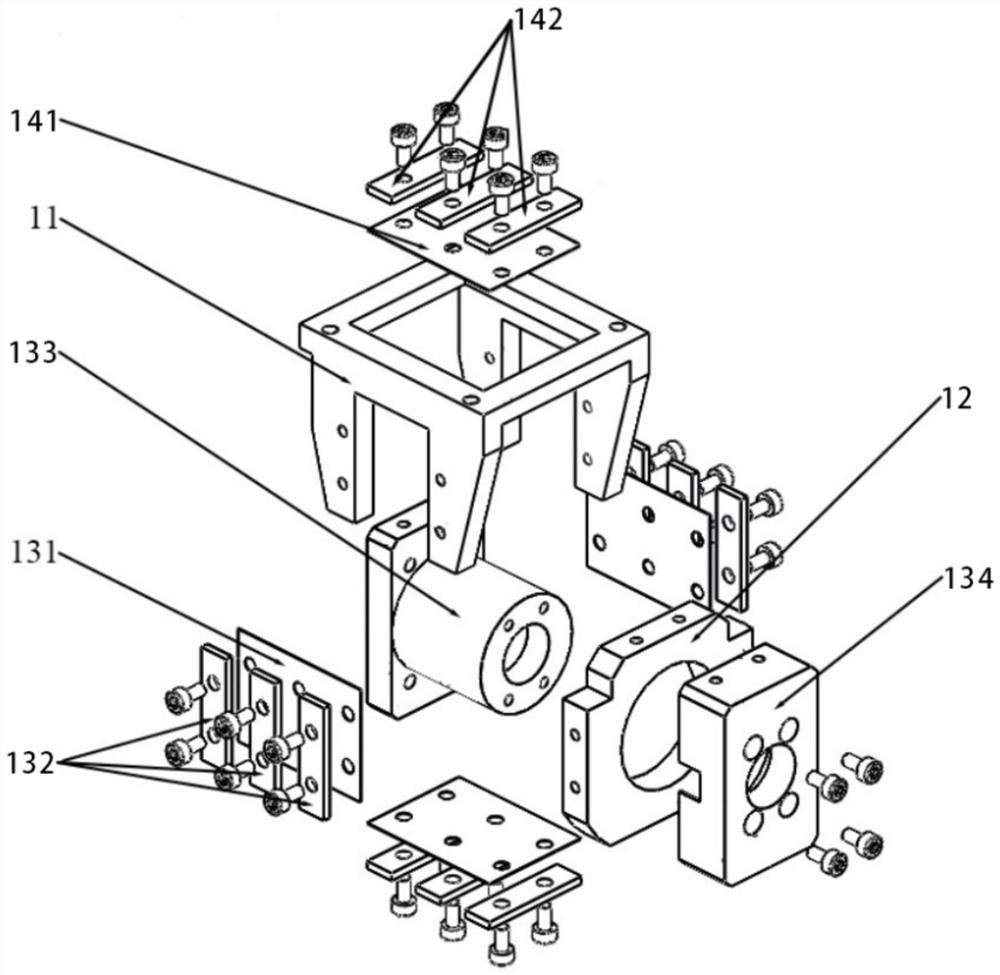 Transmission support and sliding device