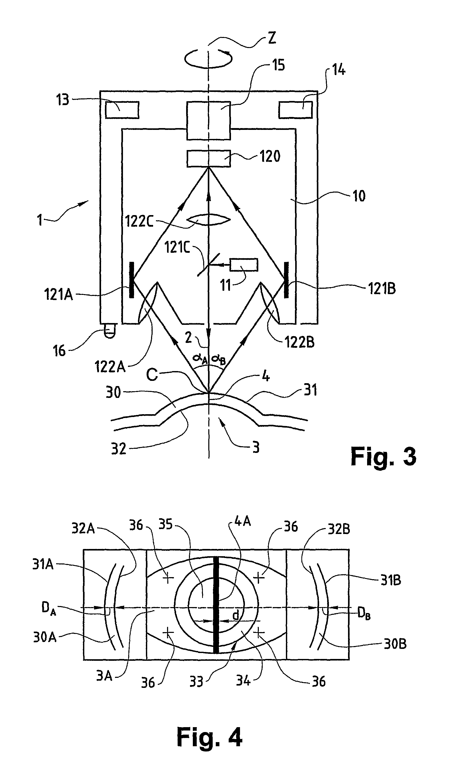 Ophthalmological device and ophthalmological measuring method