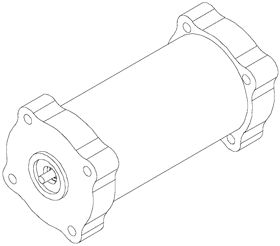 Wet high-speed rotating motor with double-toothed stator and rotor