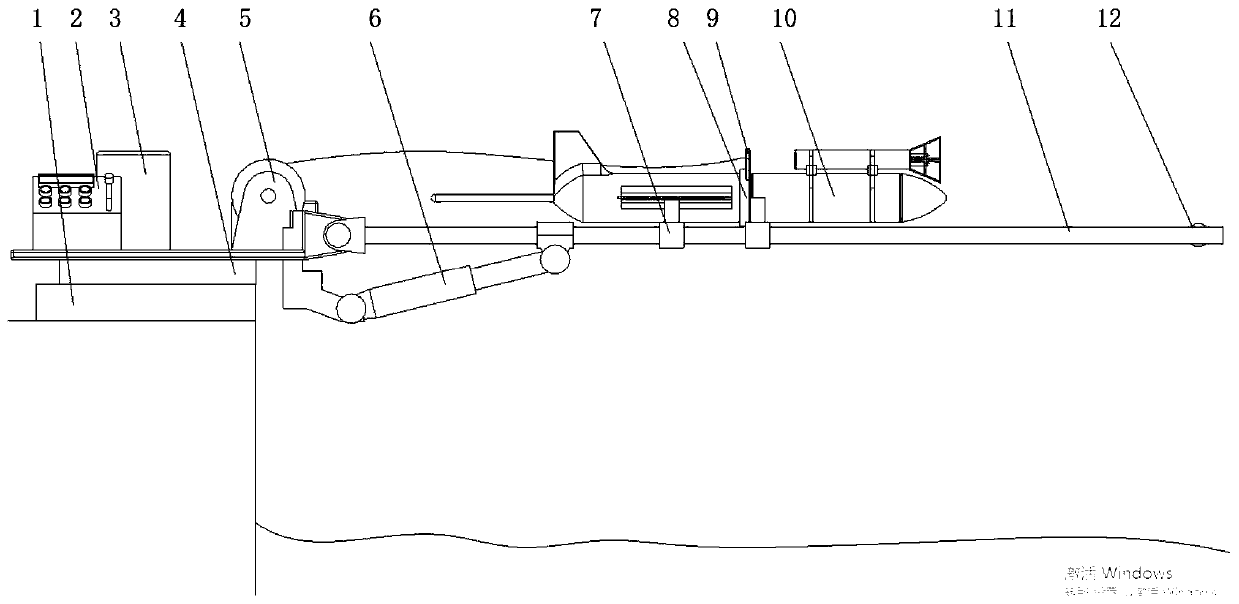 Deployment device for gliding turbulence profiler and operation method thereof