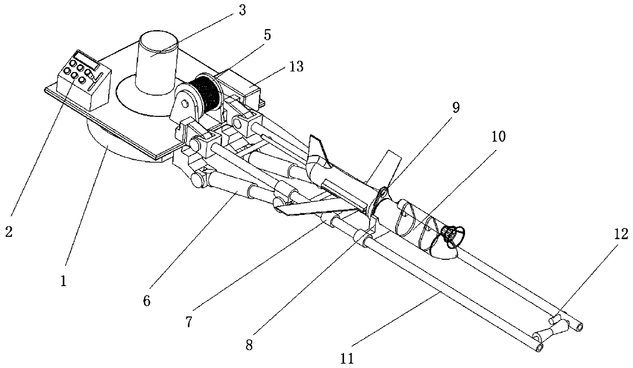 Deployment device for gliding turbulence profiler and operation method thereof