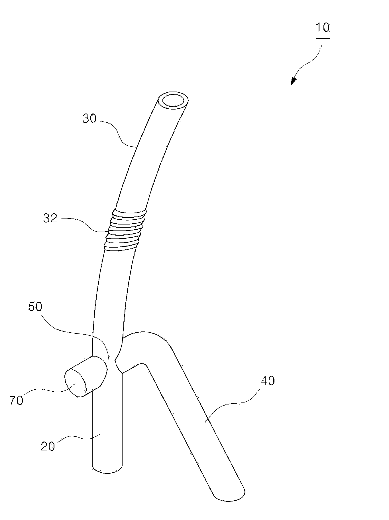 Contaminant backflow prevention straw and contaminant backflow prevention device having the same