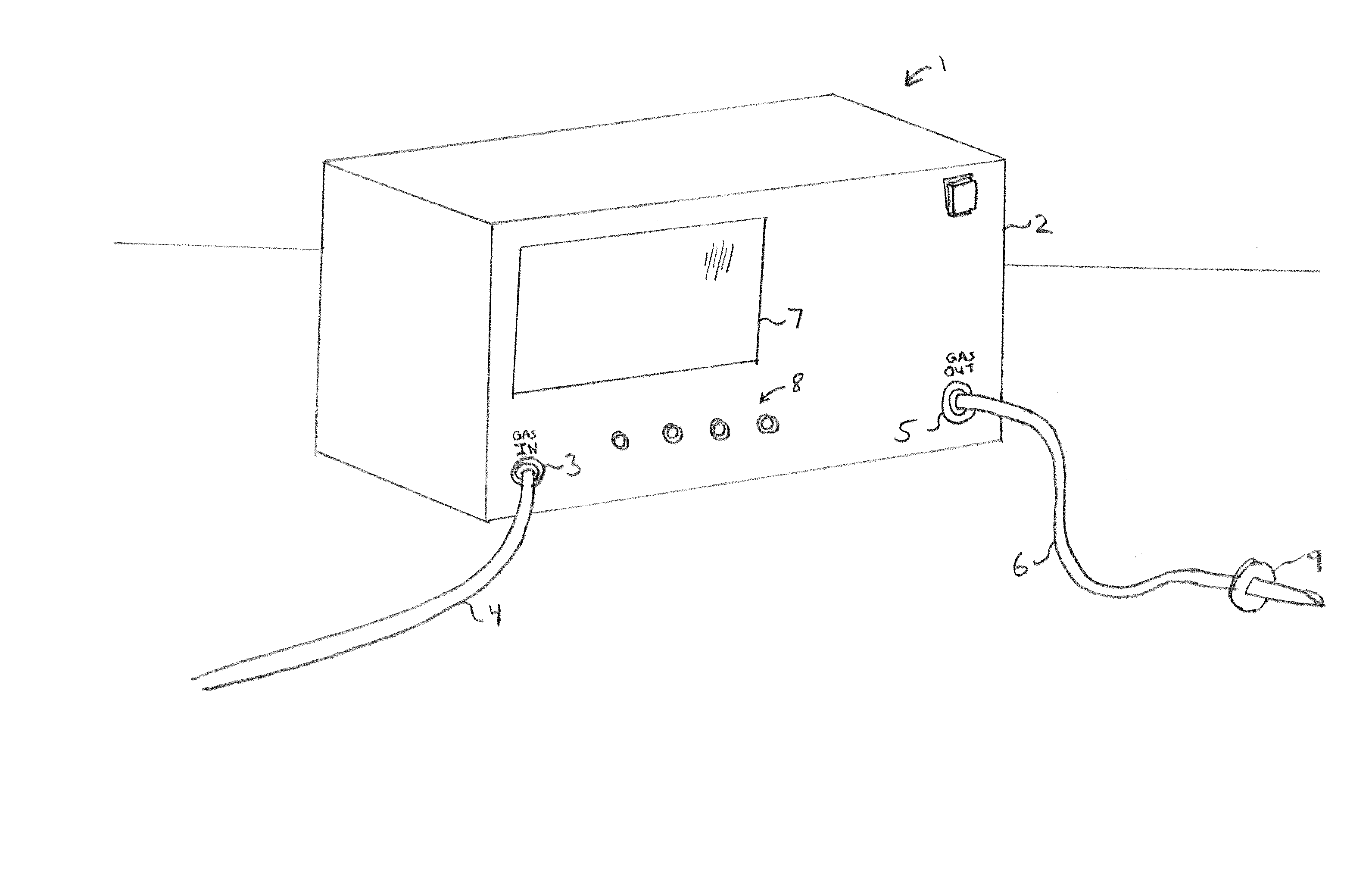 Method and Apparatus to Detect Biocontamination in an Insufflator for use in Endoscopy