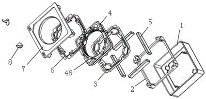 A double-reed lens driving device