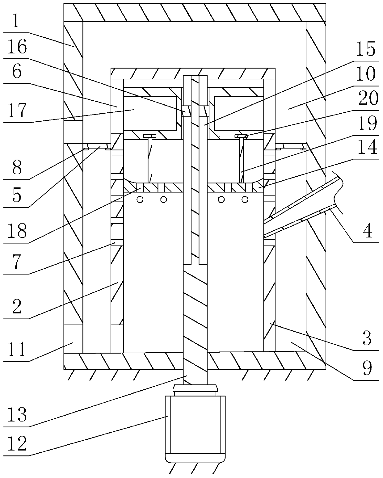 Filtering device for organic fertilizer raw materials having undergone enzymolysis