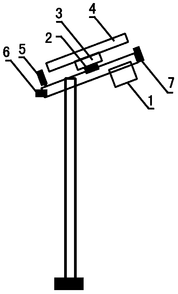 Solar street lamp component