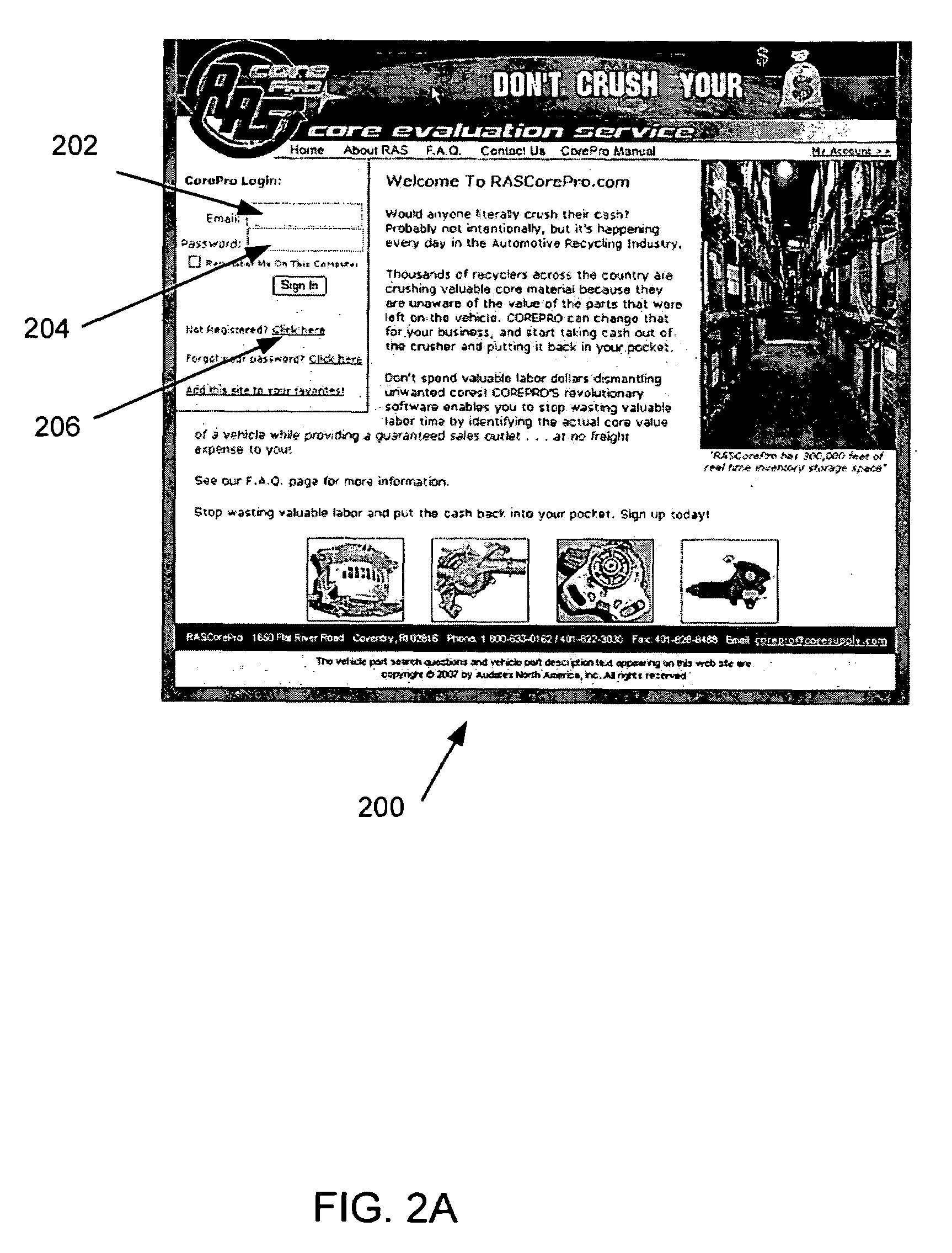 Automotive core fulfillment system and method
