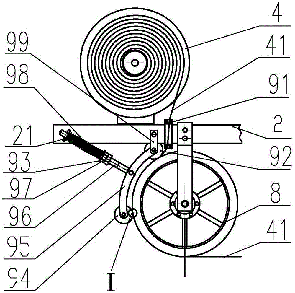 Crop seed rope direct seeding machine