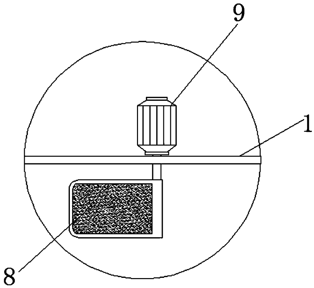 Device for removing spinning dust on textile fabric