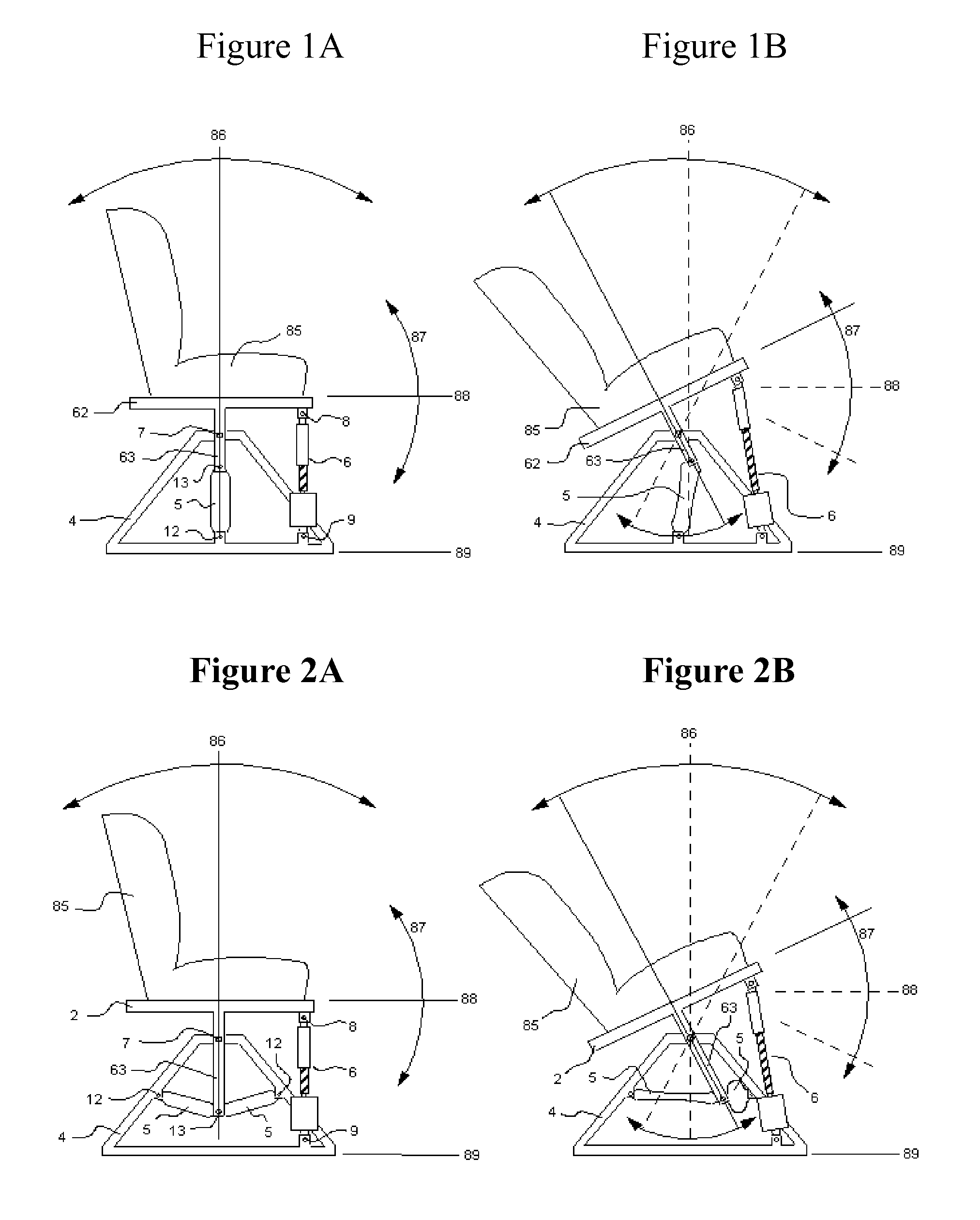 Potential Energy Assisted Motion Simulator Mechanism and Method
