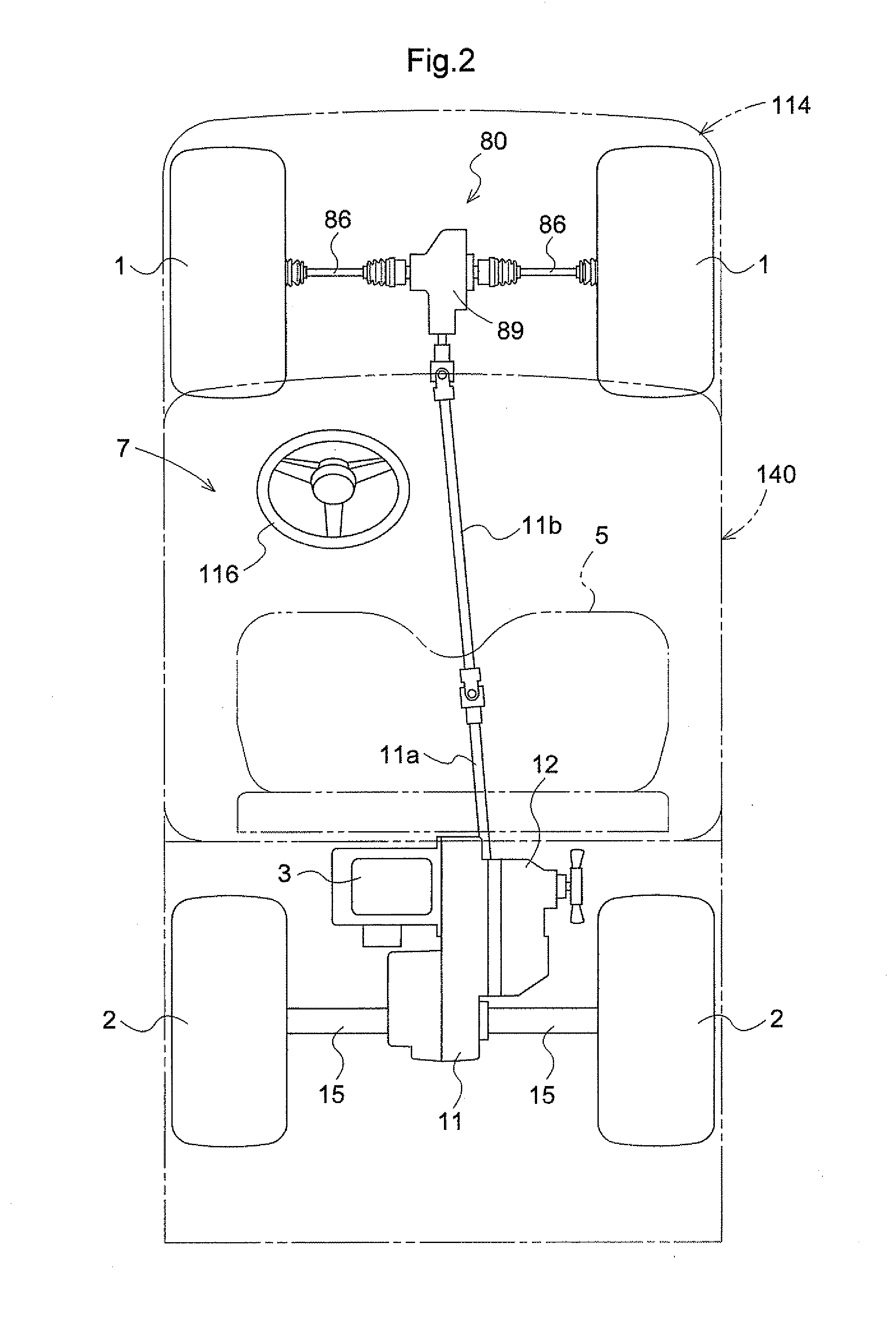 Work Vehicle Having Hydraulic Stepless Speed Changing Apparatus