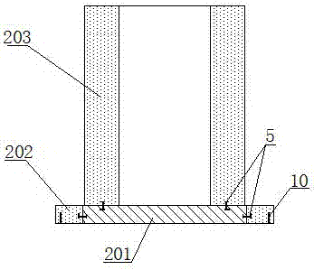Single-surface pressure grouting forming method of ITO rotating target blank body and mold