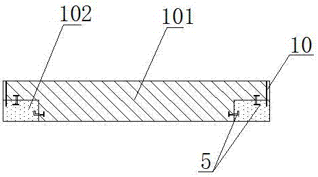 Single-surface pressure grouting forming method of ITO rotating target blank body and mold