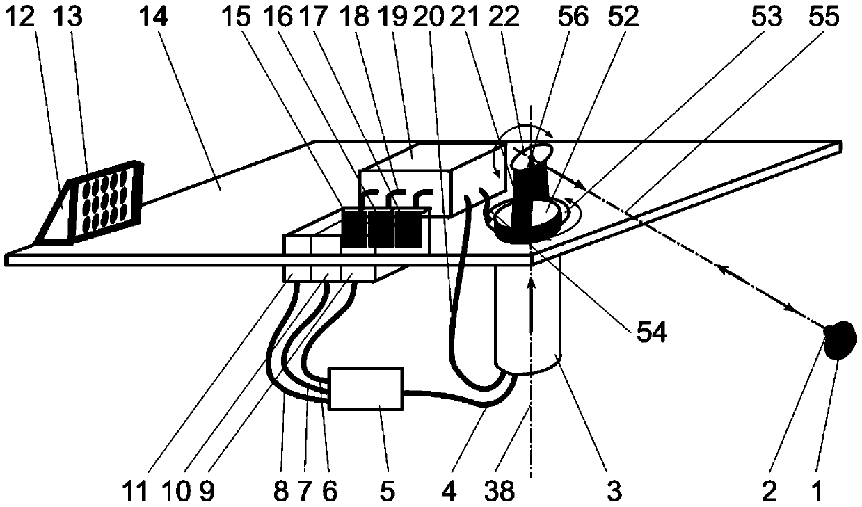 System and method for analyzing Mars mineral composition by double reuse laser spectroscopy