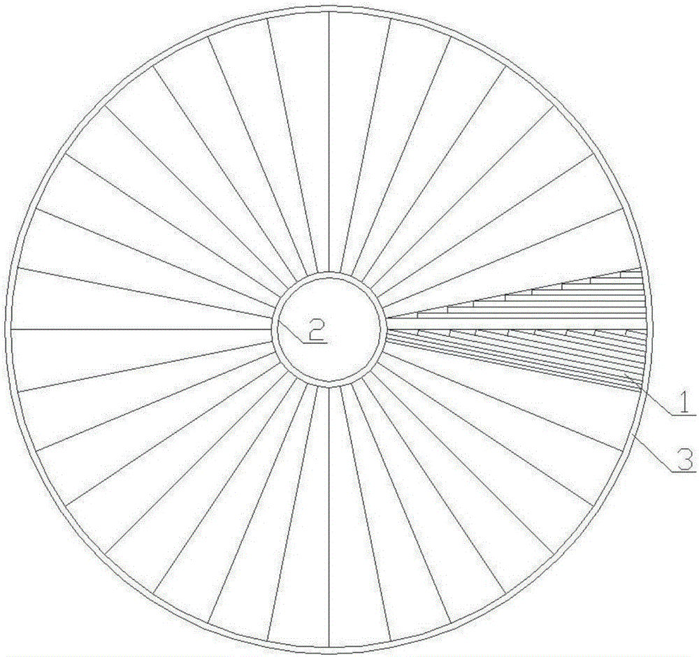 Three-phase iron core-type wireless energy transfer-used radial rotary converter