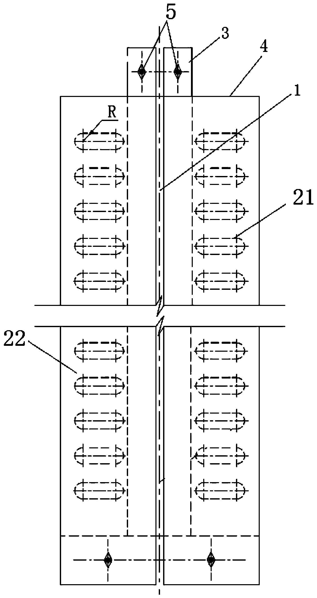 A square-section shear-type energy-dissipating support