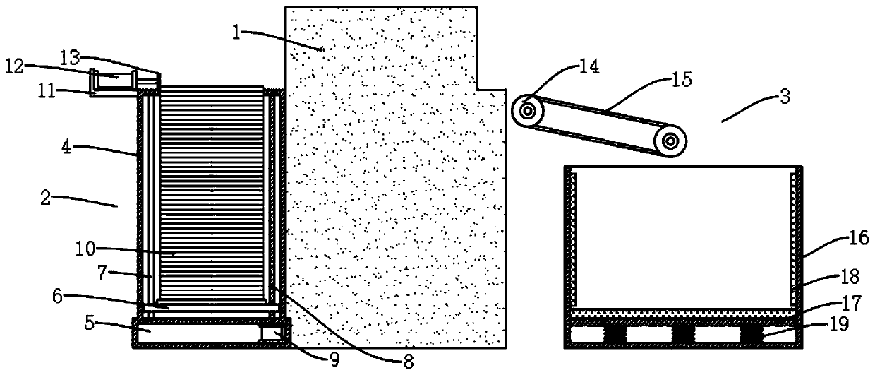 Material guiding device for stamping parts
