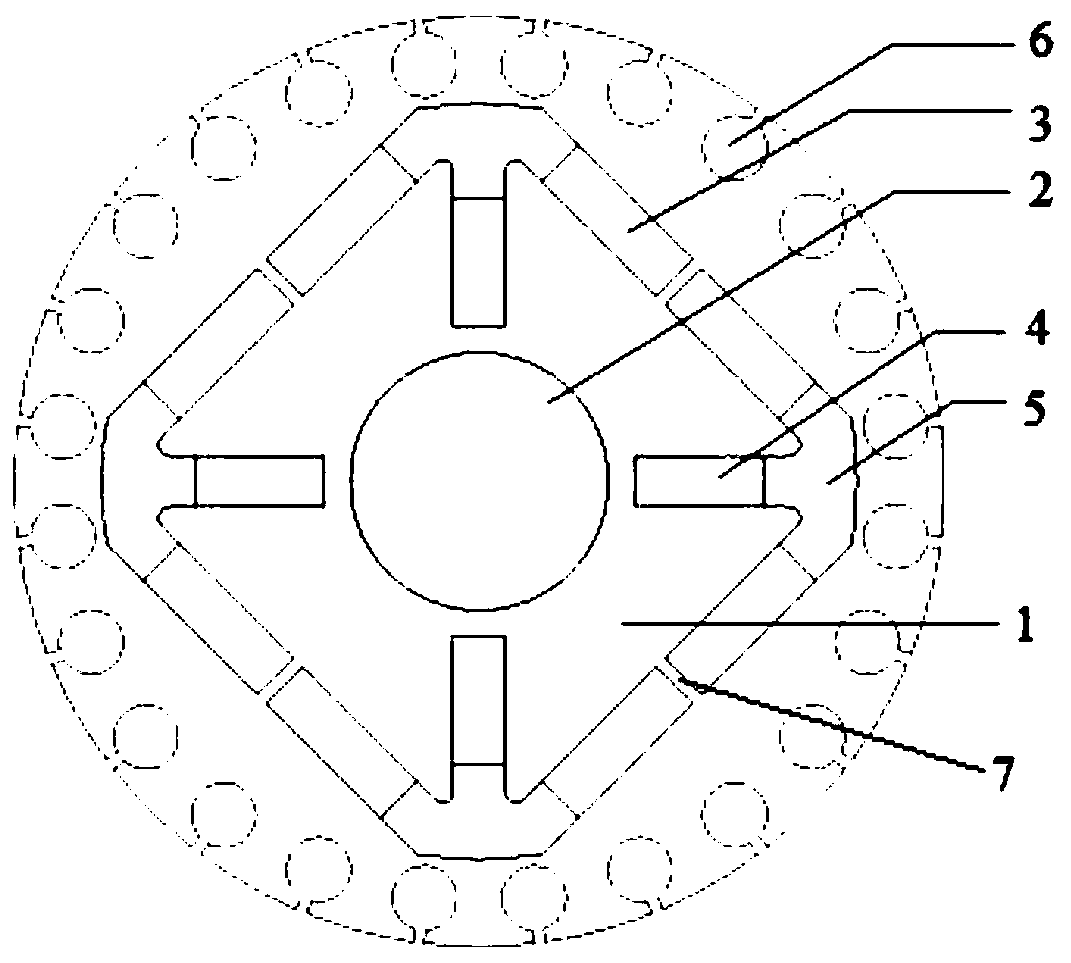 A permanent magnet motor rotor structure