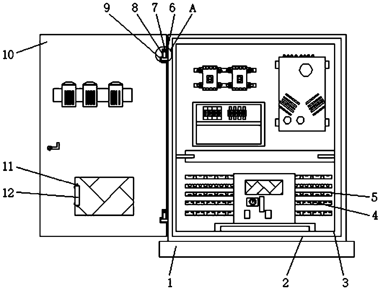 Detection-facilitating low-voltage power supply and distribution cabinet