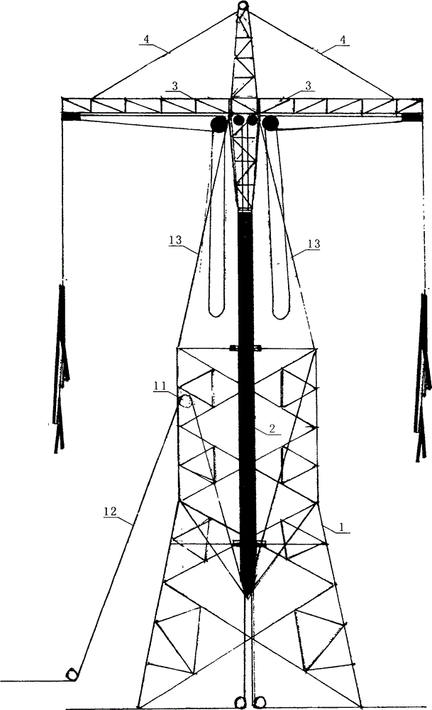 Sphere tower crane type derrick