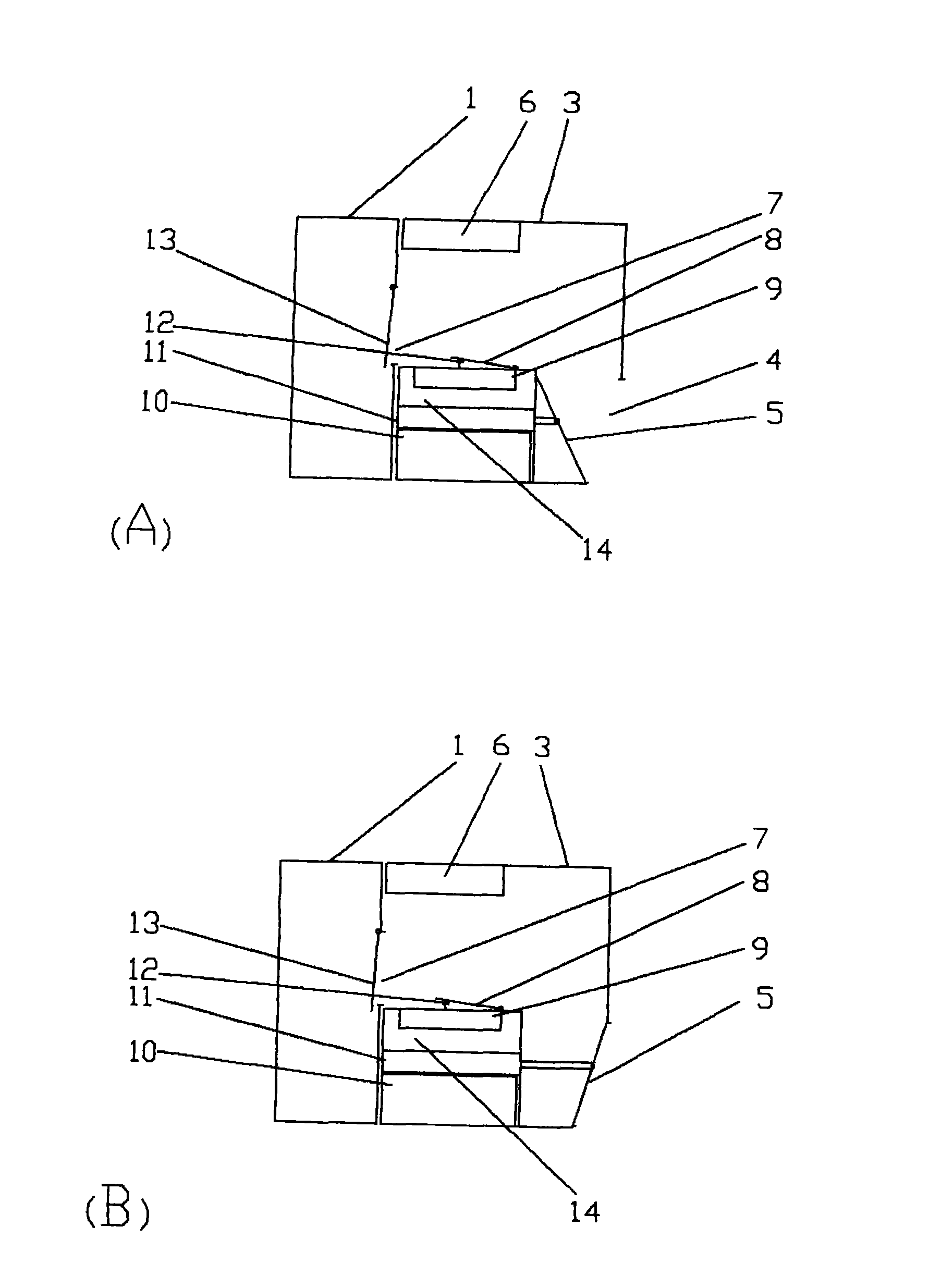 Internal pneumatic control mousetrap