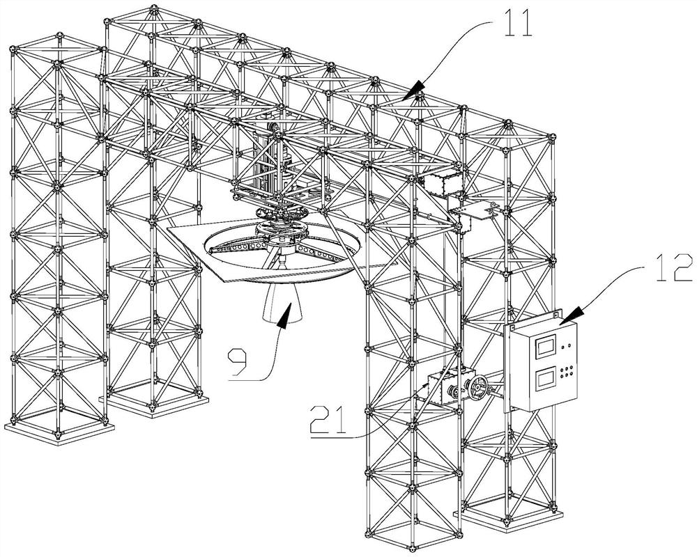 A suspension spinning mechanism and microgravity rollover state simulation system