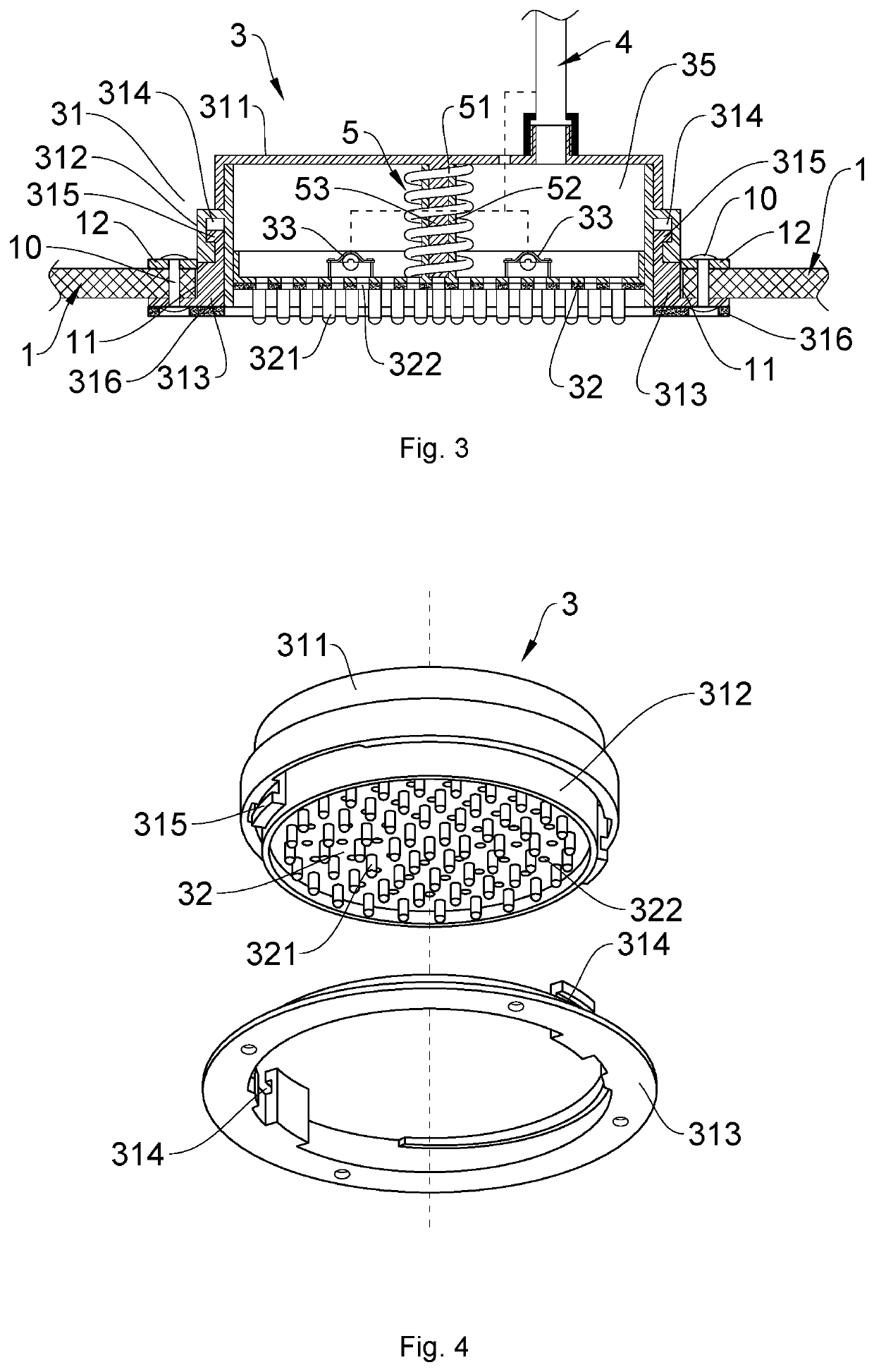 Medicine application device with ultrasonic massage enabling concentrated supply of medicine